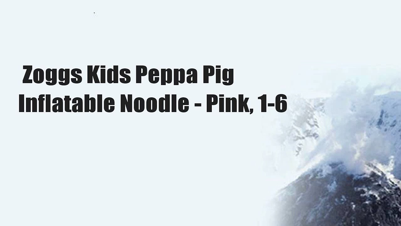 Zoggs Kids Peppa Pig Inflatable Noodle - Pink, 1-6