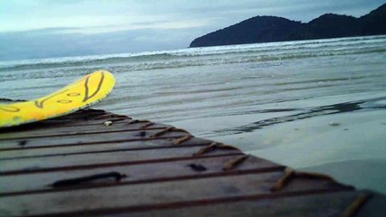 Reciclado, náutico em navegação, Ubatuba, SP, Brasil