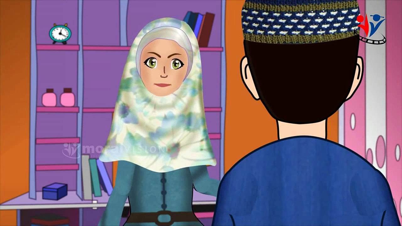 Sneezing so loudly Cartoon for children Abdul Bari & Ansharah Muslims Islamic cartoon