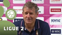 Conférence de presse Evian TG FC - Clermont Foot (2-2) : Safet SUSIC (EVIAN) - Corinne DIACRE (CF63) - 2015/2016