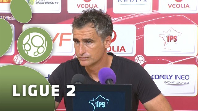 Conférence de presse Dijon FCO - Chamois Niortais (3-0) : Olivier DALL'OGLIO (DFCO) - Régis BROUARD (CNFC) - 2015/2016