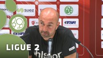 Conférence de presse Valenciennes FC - AJ Auxerre (0-0) : David LE FRAPPER (VAFC) - Jean-Luc VANNUCHI (AJA) - 2015/2016