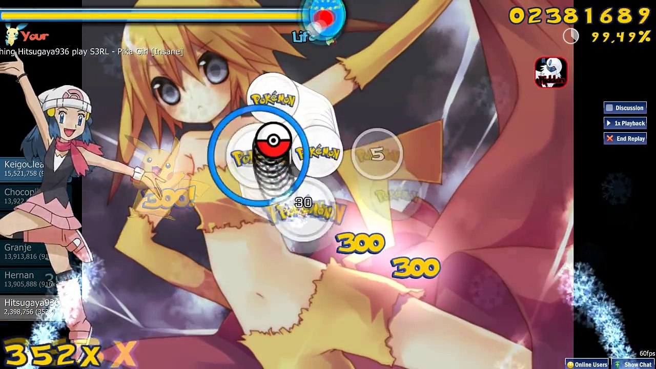 [osu!] S3RL - Pika Girl [Insane] [Mouse Only] [1080p]