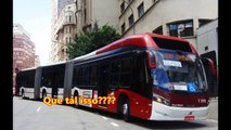 Ônibus gigante de São Paulo BRT PAULISTANO