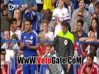 لحظه نزول "فالكاو" مع تشيلسى بأول مباراه بالدورى الانجليزى