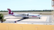 Taxiamento Trip róseo (ATR 72 - PP-PTQ) Aeroporto de Parnaíba, Piauí