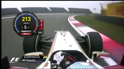 F1 2012 Narain Karthikeyan HRT F112 on board  China  Shanghai