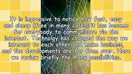 Interacting Via The Internet