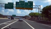 Waipio to Honolulu Drive H-2 & H-1 Freeway Oahu Hawaii