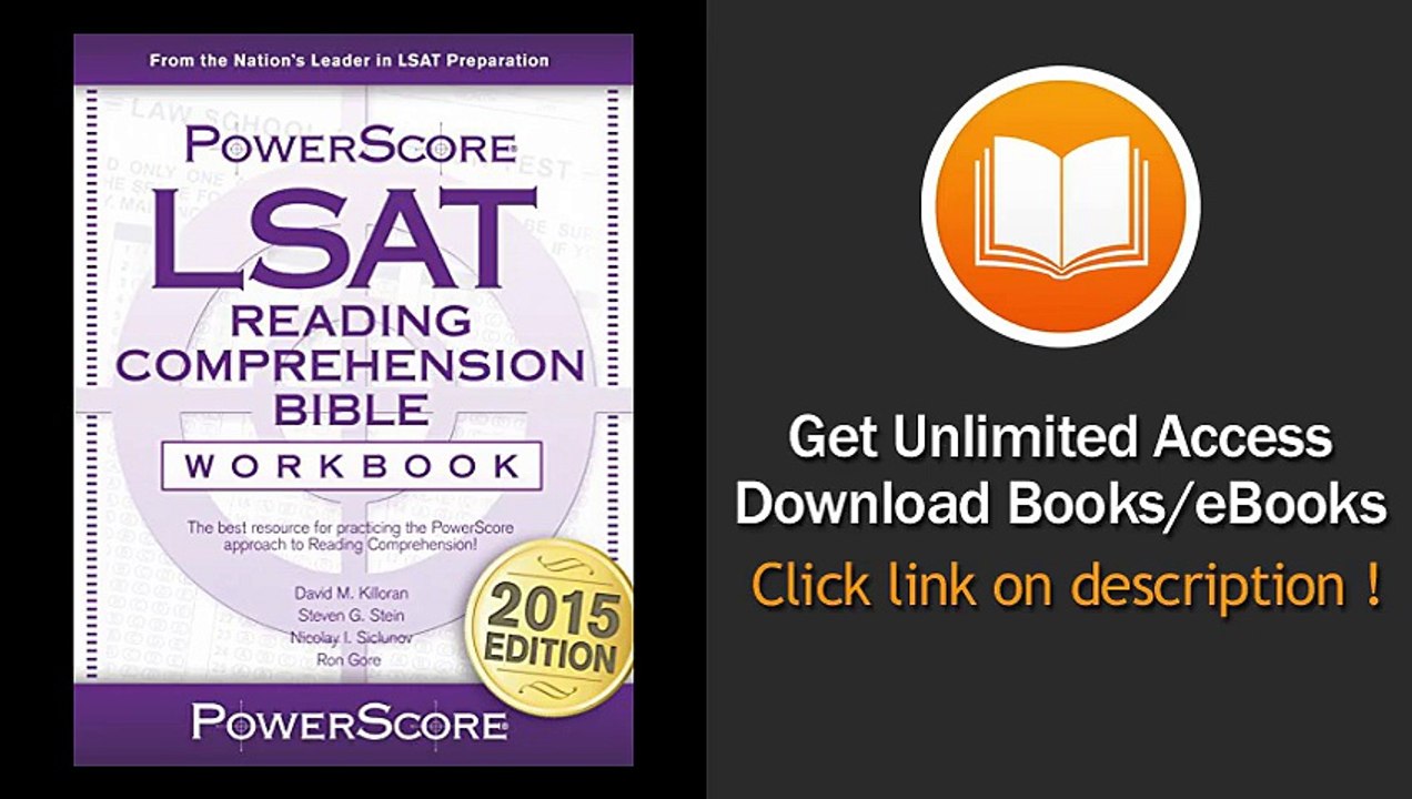 [Download PDF] The PowerScore LSAT Reading Comprehension Bible Workbook