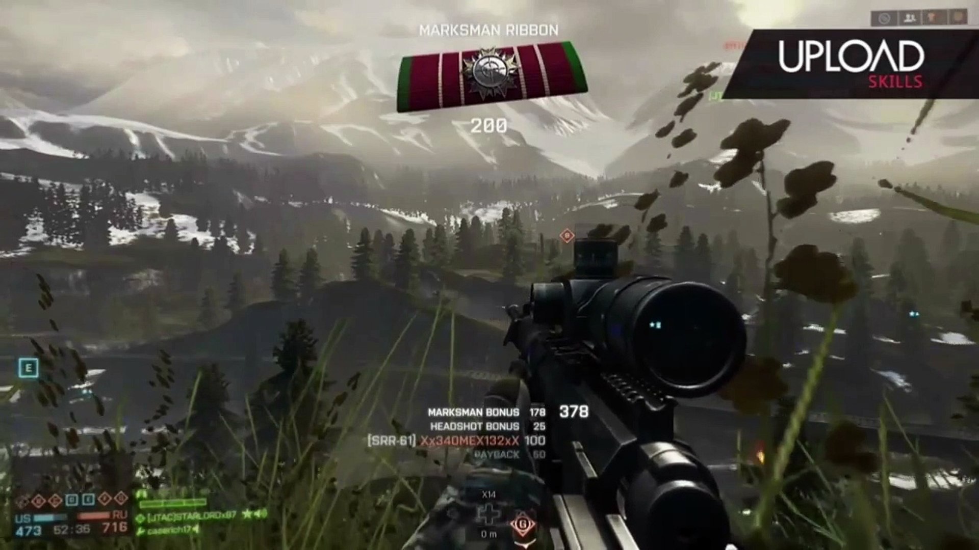 Battlefield 4 Starlordx87 Sniper Of Death Battlefeel Compilation Video Dailymotion