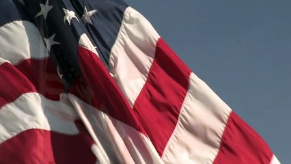 The national flag of the United States of America