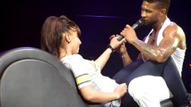 Usher Dances On Tour With A Fan