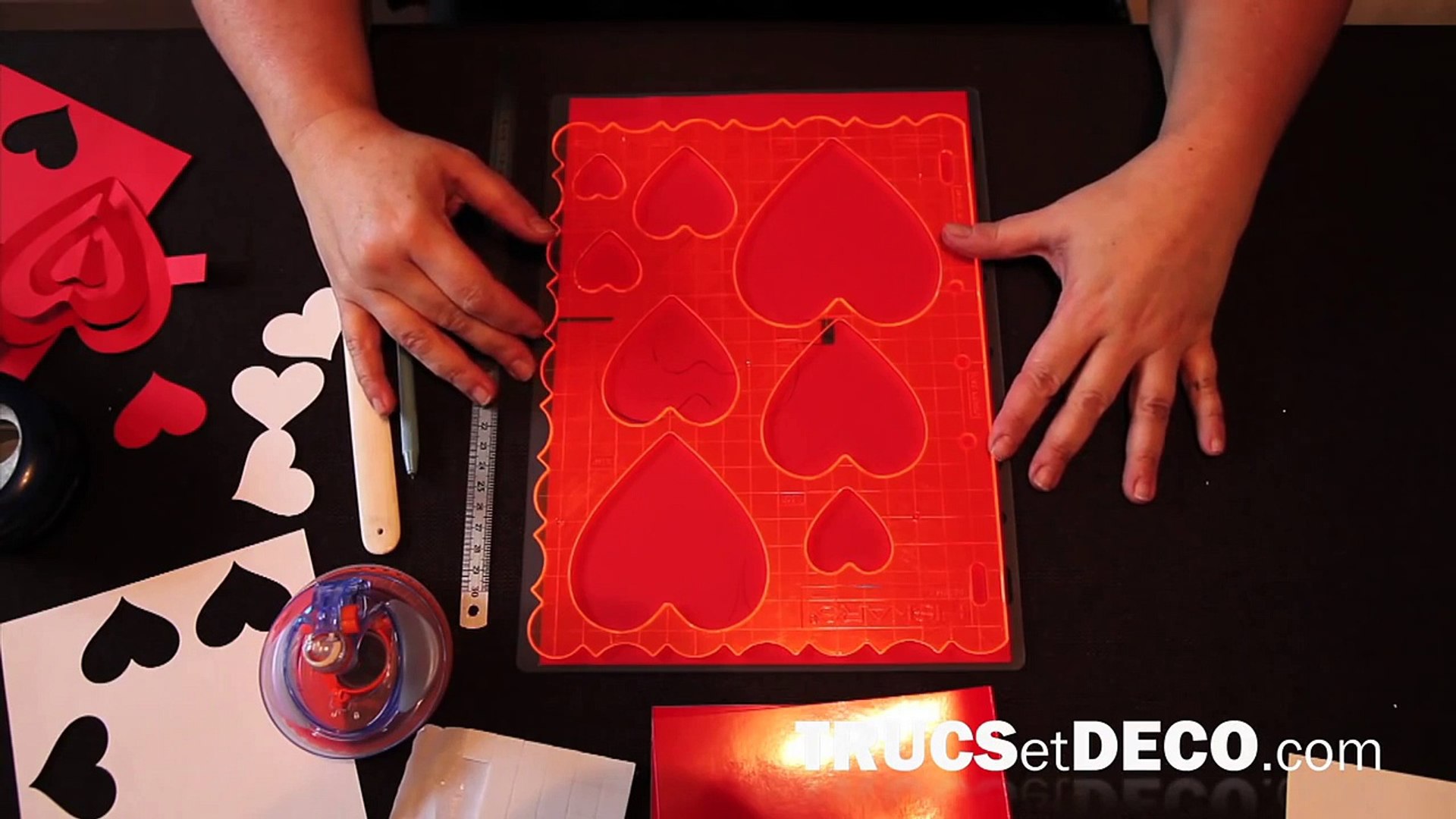 Carte Pop Up En Forme De Coeur En Kirigami Tutoriel Par Trucsetdeco Com Video Dailymotion