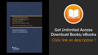 [Download PDF] Professional Responsibility Standards Rules and Statutes 2014-2015 Abridged