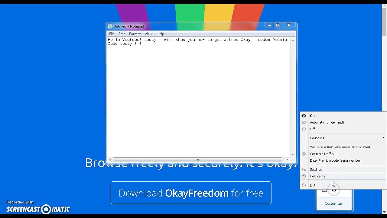 How to get Free Okayfreedom VPN Premium codes