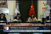 Acuerdos China-Argentina incluyen represas, trenes y barcos