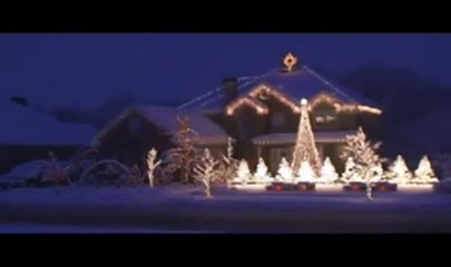 Christmas Light Show - Amazing Grace Techno