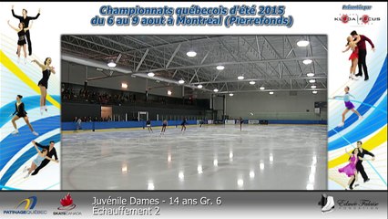Novice Dames Gr.1 Prog. Court - Échauffement 4 (REPLAY) (2015-08-09 01:00:22 - 2015-08-09 03:08:46)