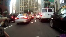 My commute home, via single speed, through downtown San Francisco, during rush hour.