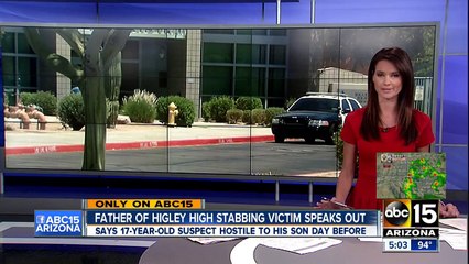 Father of student stabbed at Highley High School talks