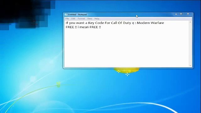 Get Call Of Duty 4 Modern warfare Free Key Code For Multiplayer