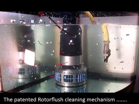 Submersible pump with self cleaning 115 micron intake filter does not block