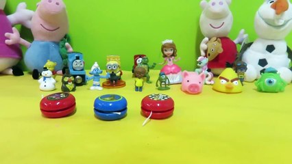Angry Birds, Minnie Mouse And Spongebob Yoyo Surprise Eggs Unboxing
