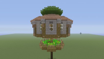 How to Build a Round TreeHouse in Minecraft - Part 2
