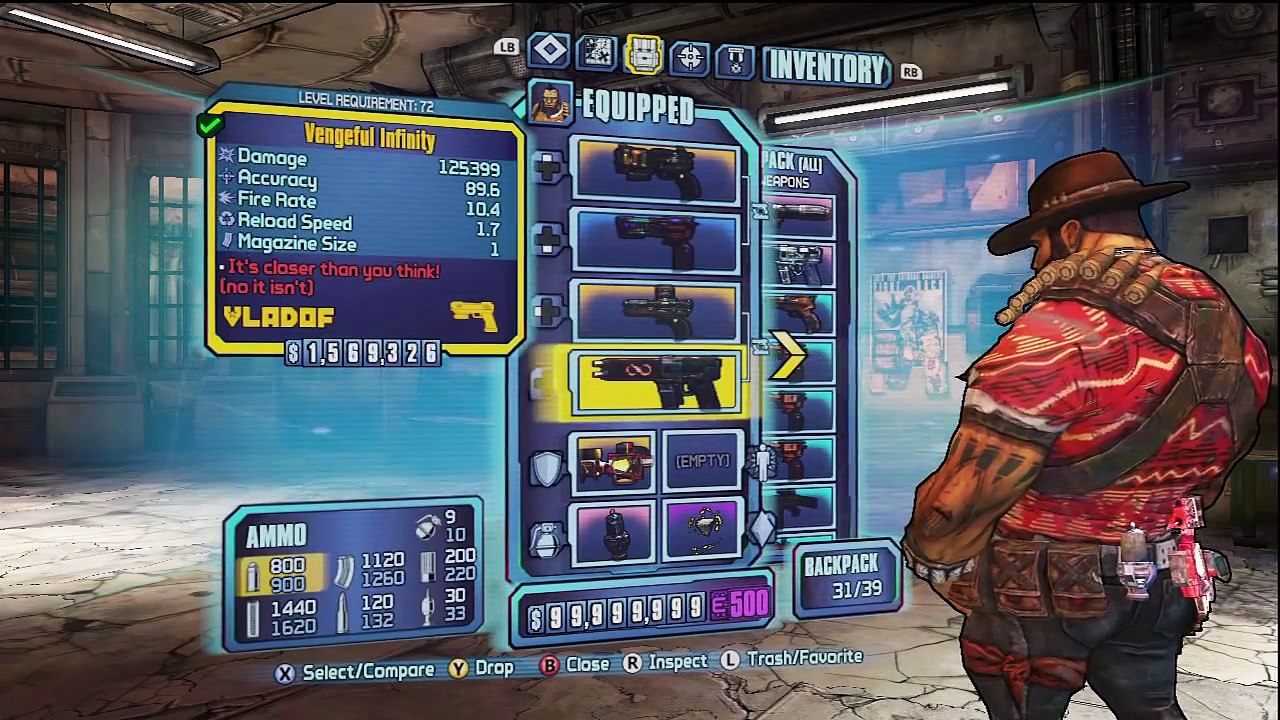 Borderlands 2 All Level 72 Character Gamesaves!