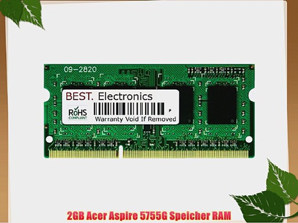 2GB Acer Aspire 5755G Speicher RAM