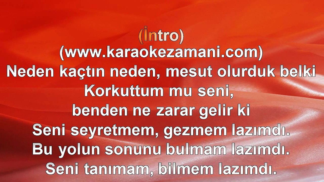 Göksel - Uzaktan - (2012) TÜRKÇE KARAOKE