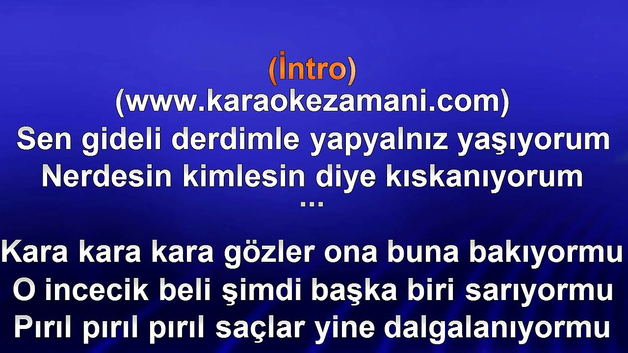 Göksel - Kıskanıyorum - 2010 TÜRKÇE KARAOKE