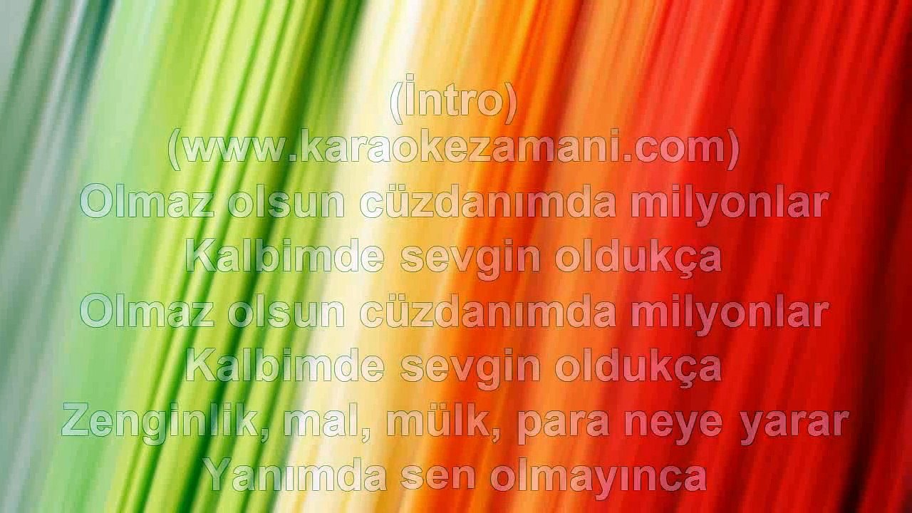 Göksel - Olmaz Olsun Cüzdanimda Milyonlar - 2010 TÜRKÇE KARAOKE