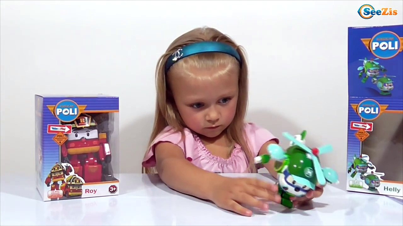 ✔ RoboCar Poli и Девочка Ярослава. Распаковка И...