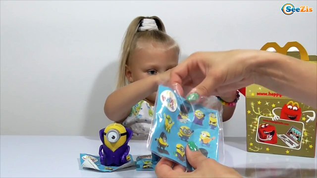 ✔ Happy Meal toys Minions. Хэппи Мил Миньоны 2015 и девочка Ярослава. Видео для детей. Серия 23 ✔