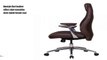 Amstyle Bari leather office chair executive desk swivel