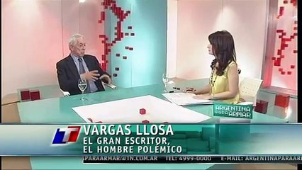 MARIO VARGAS LLOSA - EN ARGENTINA PARA ARMAR CON MARIA LAURA SANTILLAN 1/3 24-04-11