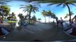 Google Cardboard  3D очки 360 video cycling on the beach