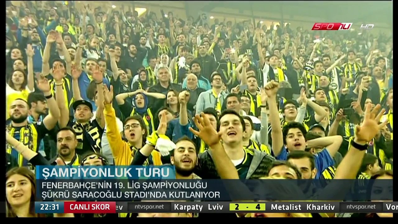Fenerbahçe 19.Şampiyonluk Kutlaması Volkan  ve Taraftarlar - 11.05.2014 Şükrü Saraçoğlu Stadyumu