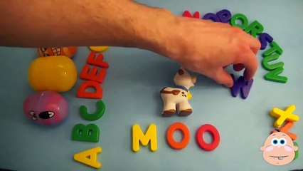 SURPRISE EGG LEARN TO SPELL  ANIMAL SOUNDS!