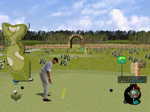 Tiger Woods PGA Tour 2000 - Intellivision PGA Golf front nine