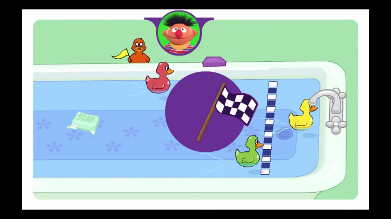 Play With Me Sesame Duckie Races Cartoon Animation Sprout PBS Kids Game Play Walkthrough