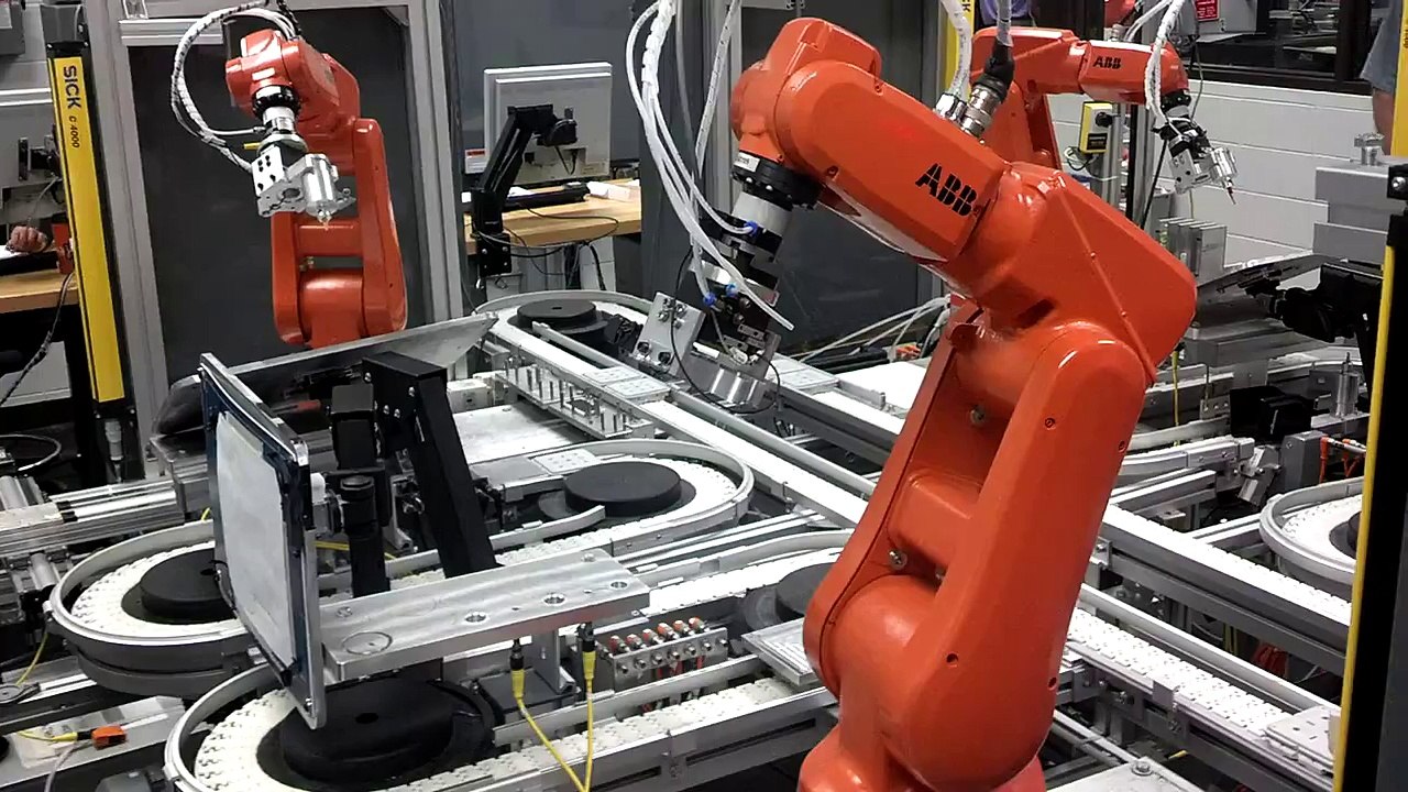 ABB Robotics IRB120 injection molding tending example project