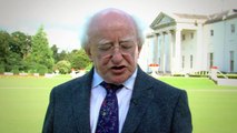 President Higgins Being Young and Irish invitation 2012