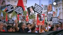 Kurds in France and Germany protest against Turkish military actions