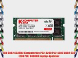 Komputerbay 1GB DDR2 533MHz PC2-4200 PC2-4300 (200pin) SODIMM Laptop-Speicher