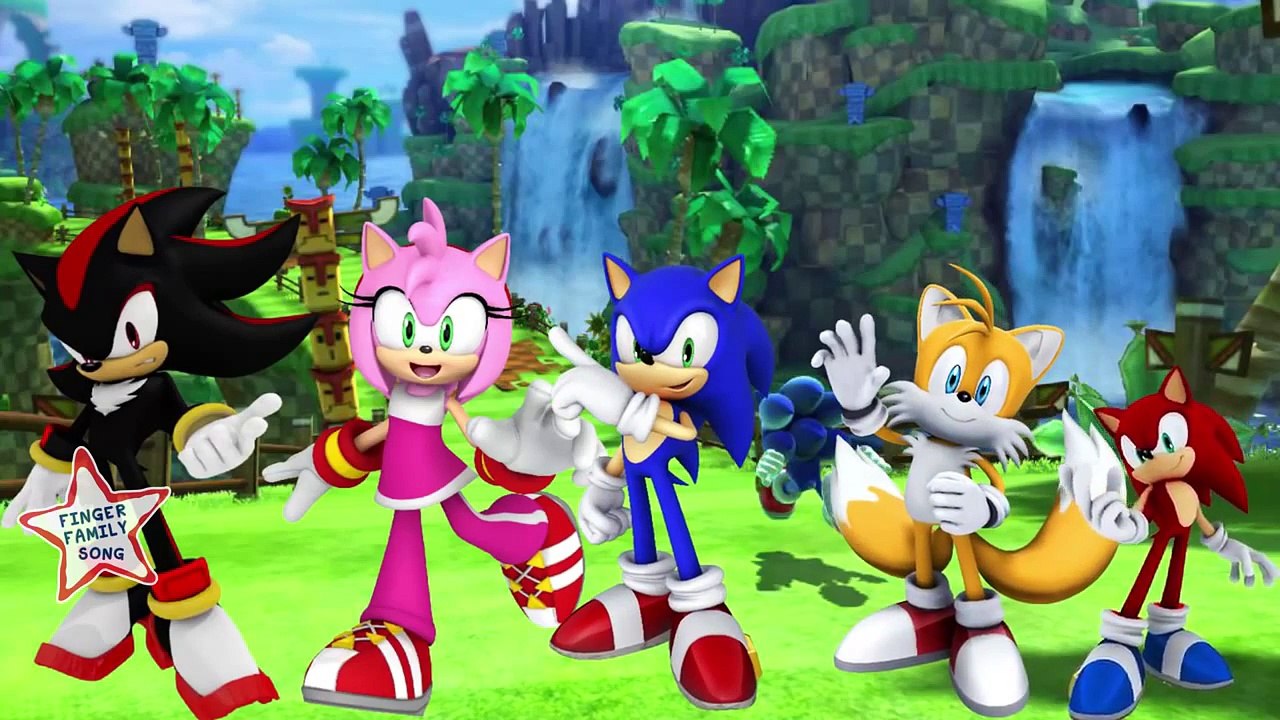 Finger Family Sonic The Hedgehog Finger Family Cartoon Nursery Rhyme Full Animation