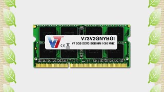 V7 Memory RAM Arbeitsspeicher 4GB f?r Notebook (1066MHz CL7) SODIMM 204 polig DDR3