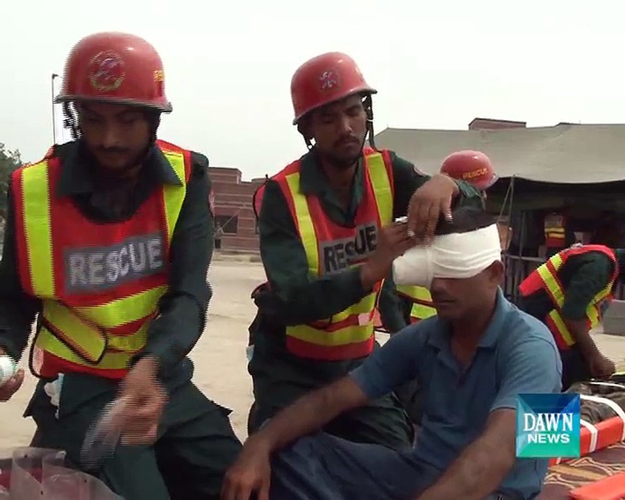 Rescue 1122 organized 18th passing out parade, 592 rescuer including 2 women, Dawn News report by Saif Ullah Cheema